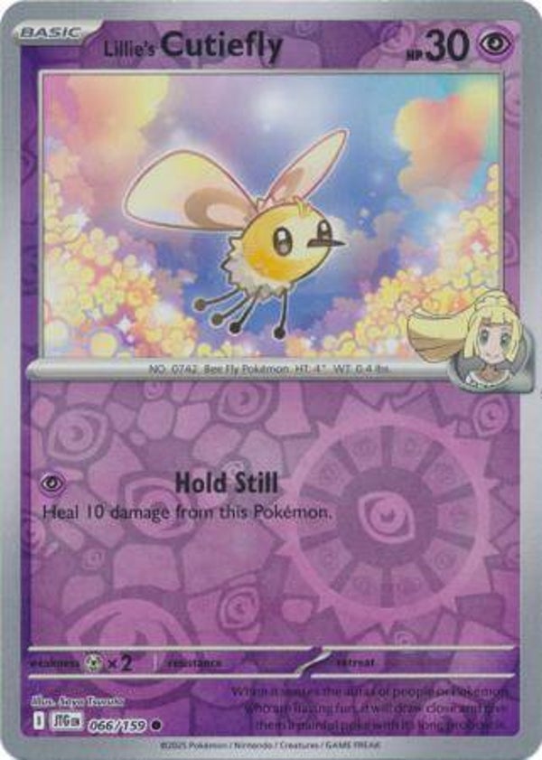Lillie's Cutiefly 066/159 Reverse Holo Journey Together