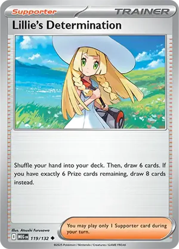 Lillie's Determination 119/132 Reverse Holo Mega Evolution