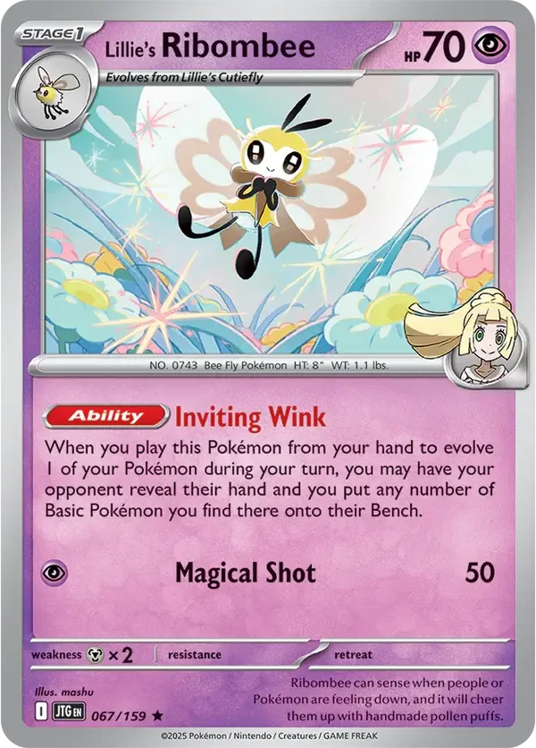 Lillie's Ribombee 067/159 Holo Journey Together