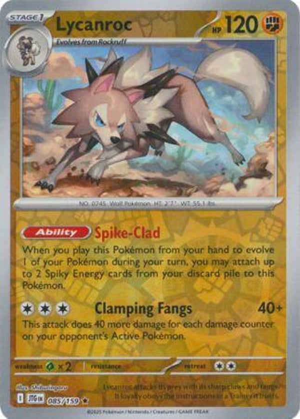 Lycanroc 085/159 Reverse Holo Journey Together