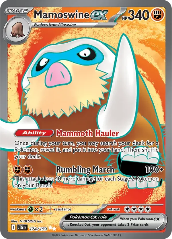 Mamoswine EX 174/159 Journey Together