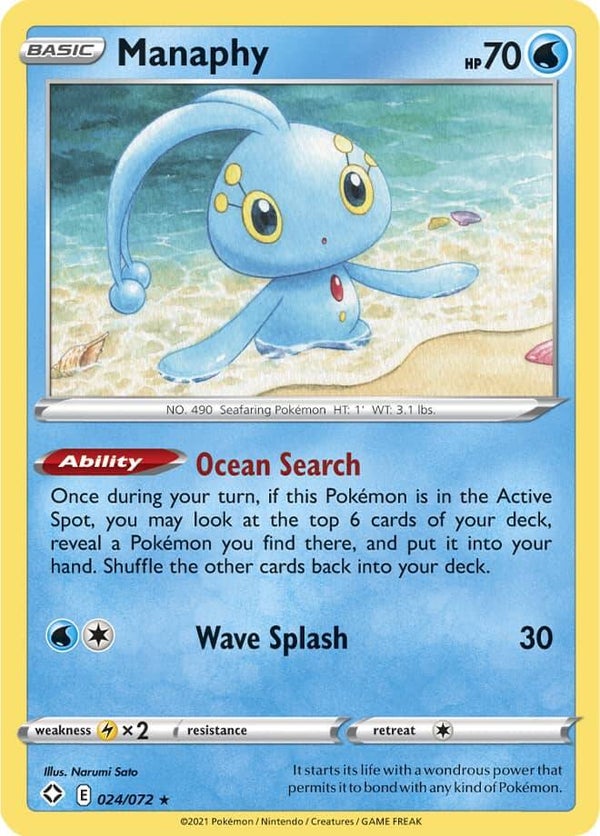manaphy 024/072 shining fates