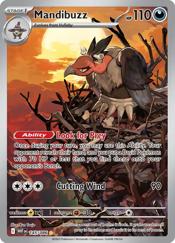 Mandibuzz 145/086 White Flare