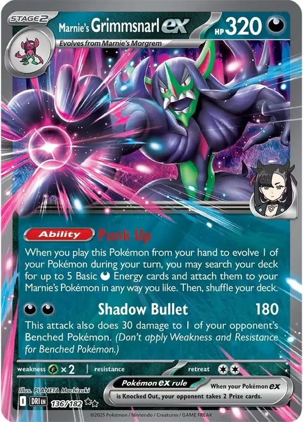 Marnie's Grimmsnarl EX 136/182 Destined Rivals