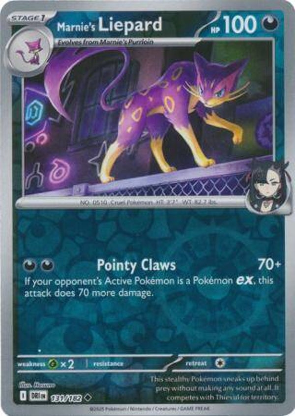 Marnie's Liepard 131/182 Reverse Holo Destined Rivals