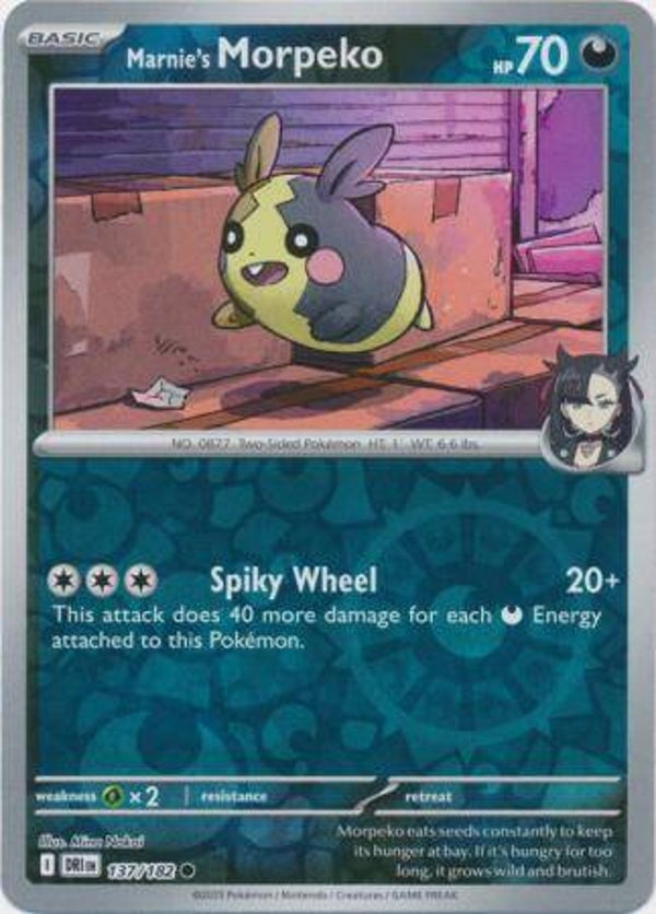 Marnie's Morpeko 137/182 Reverse Holo Destined Rivals