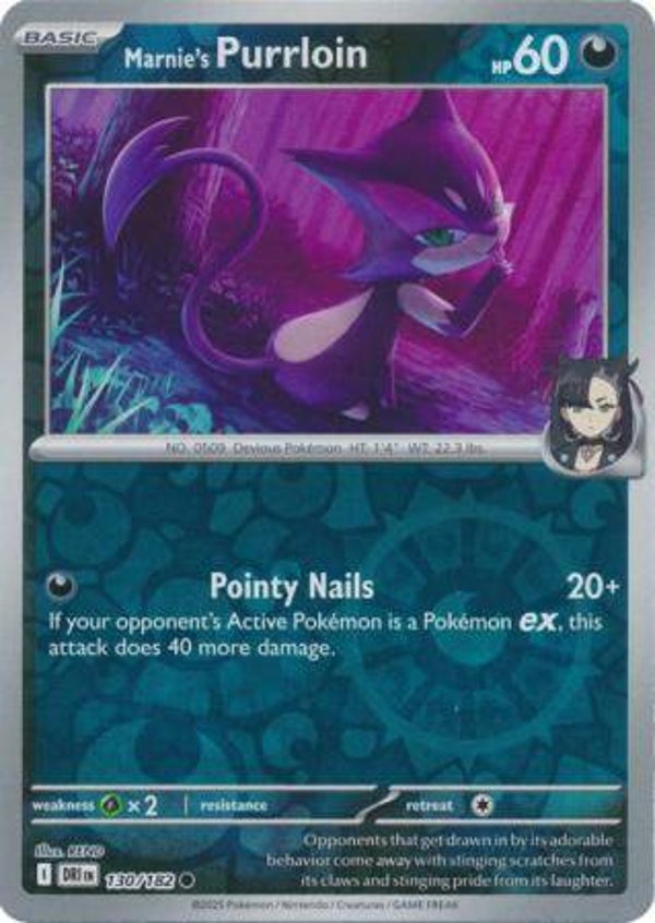 Marnie's Purrloin 130/182 Reverse Holo Destined Rivals