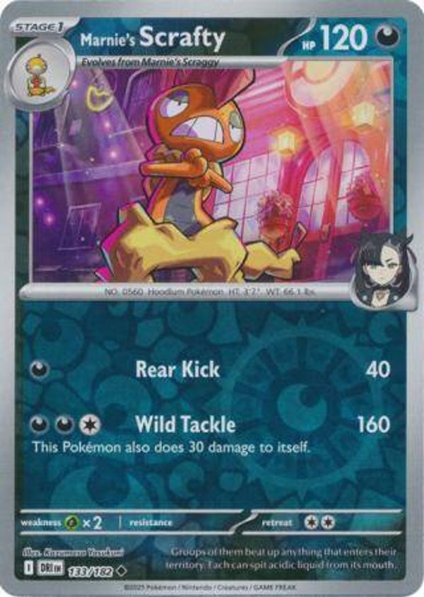 Marnie's Scrafty 133/182 Reverse Holo Destined Rivals