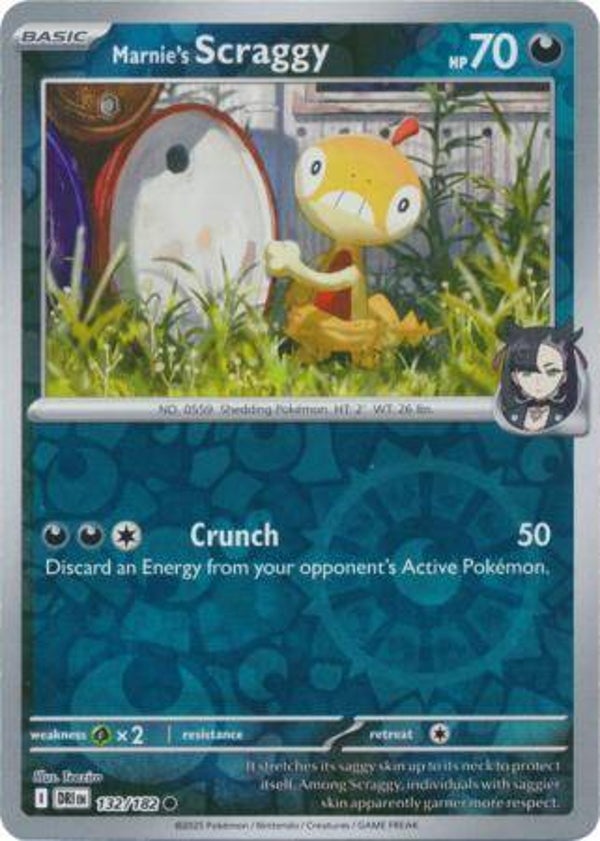 Marnie's Scraggy 132/182 Reverse Holo Destined Rivals