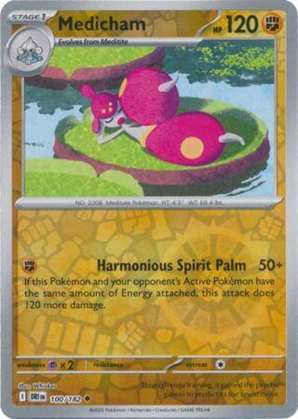 Medicham 100/182 Reverse Holo Destined Rivals