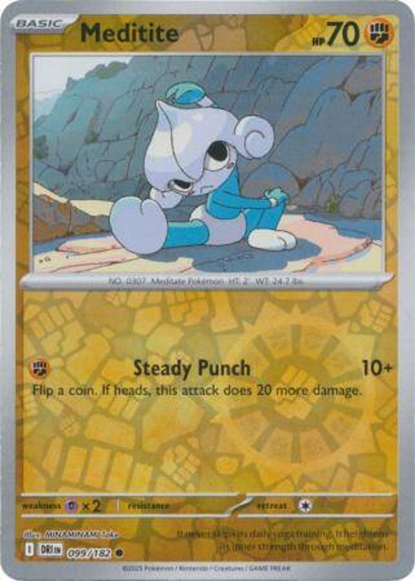 Meditite 099/182 Reverse Holo Destined Rivals