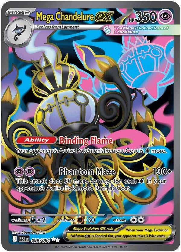 Mega Chandelure EX 099/084 Pitch Black