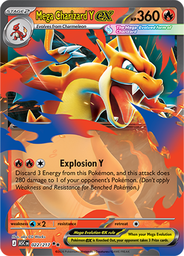 Mega Charizard Y EX 022/217 Ascended Heroes