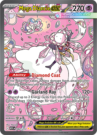 Mega Diancie EX 282/217 Ascended Heroes