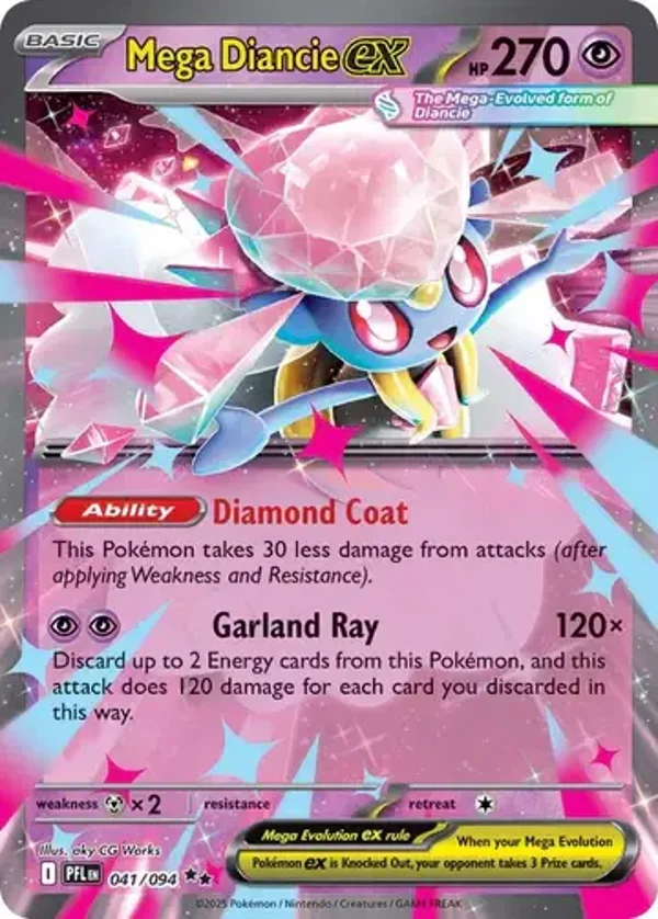 Mega Diancie EX 041/094 Phantasmal Flames