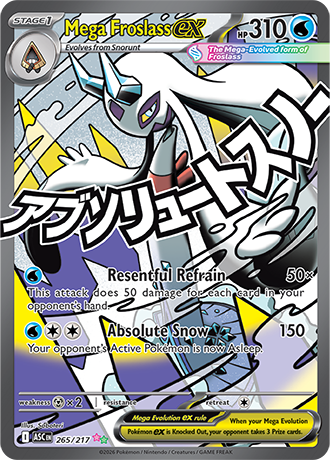 Mega Froslass EX 265/217 Ascended Heroes