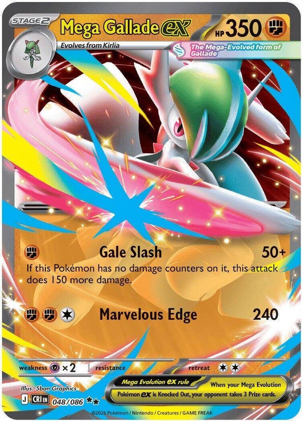 Mega Gallade EX 048/086 Chaos Rising