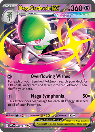 Mega Gardevoir EX 089/217 Ascended Heroes