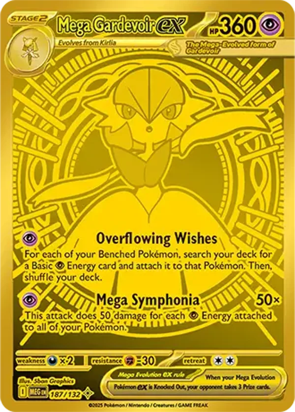 Mega Gardevoir EX 187/132 Mega Evolution