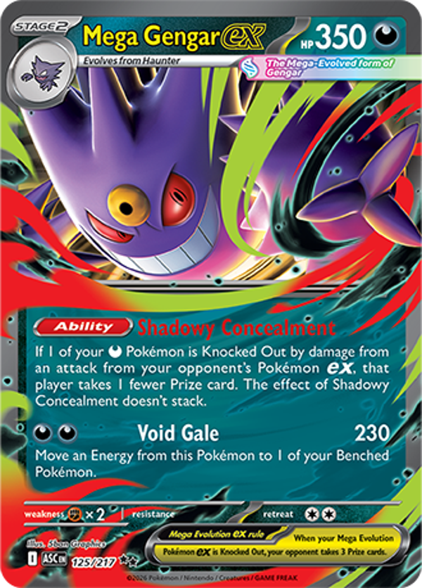 Mega Gengar EX 125/217 Ascended Heroes