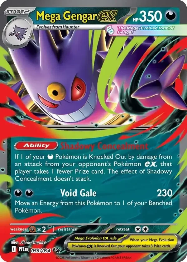 Mega Gengar EX 056/094 Phantasmal Flames