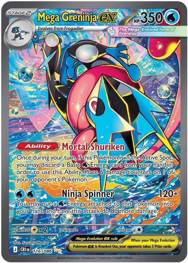 Mega Greninja EX 116/086 Chaos Rising