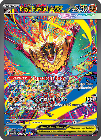 Mega Hawlucha EX 283/217 Ascended Heroes