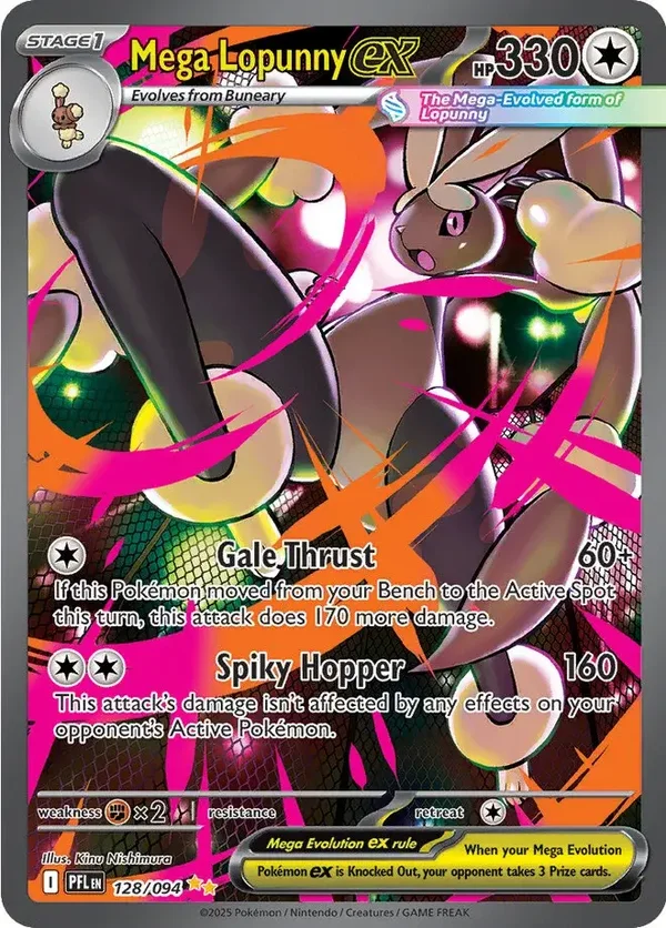 Mega Lopunny EX 128/094 Phantasmal Flames