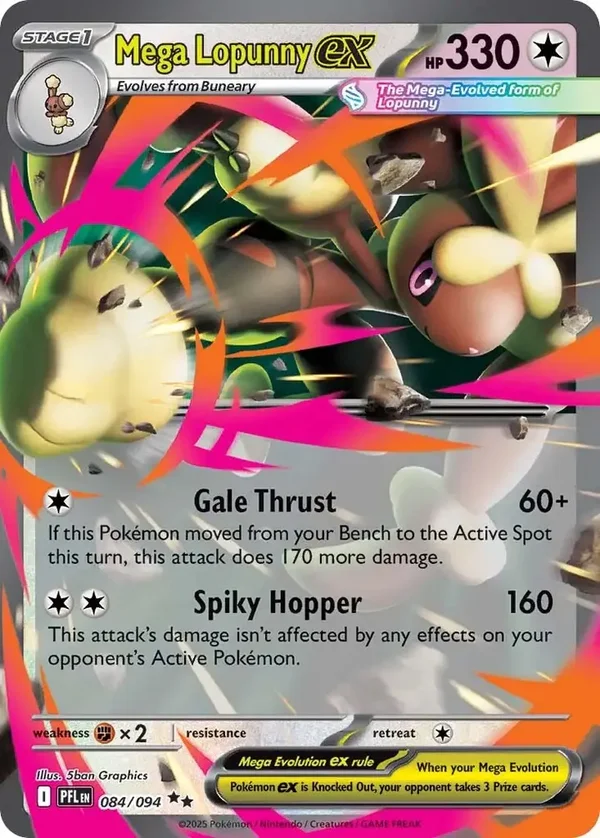 Mega Lopunny EX 084/094 Phantasmal Flames