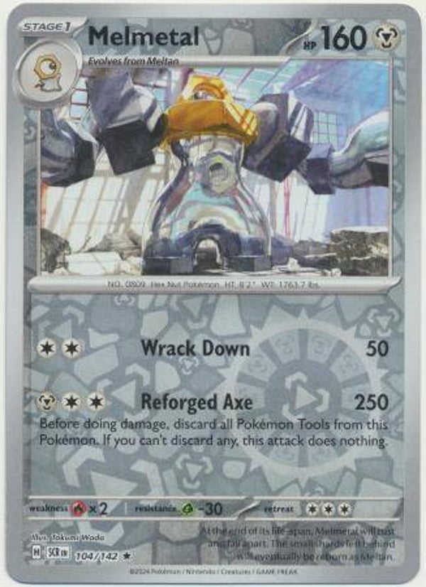 Melmetal 104/142 Reverse Holo Stellar Crown