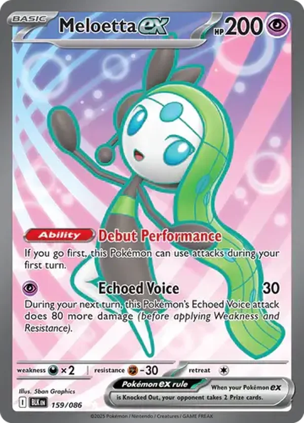 Meloetta EX 159/086 Black Bolt