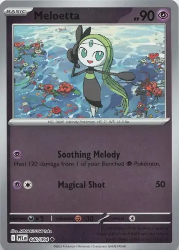 Meloetta 040/094 Reverse Holo Phantasmal Flames