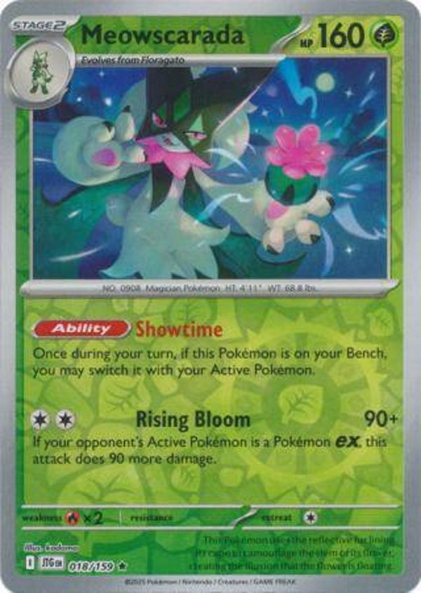 Meowscarada 018/159 Reverse Holo Journey Together