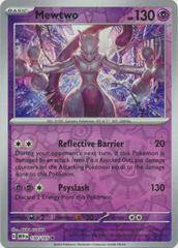 Mewtwo 150/165 reverse holo pokemon 151