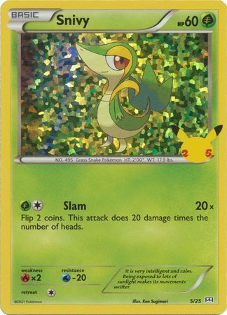 Snivy 05/25 Promo Holo 25TH ANNIVERSARY MC DONALD'S
