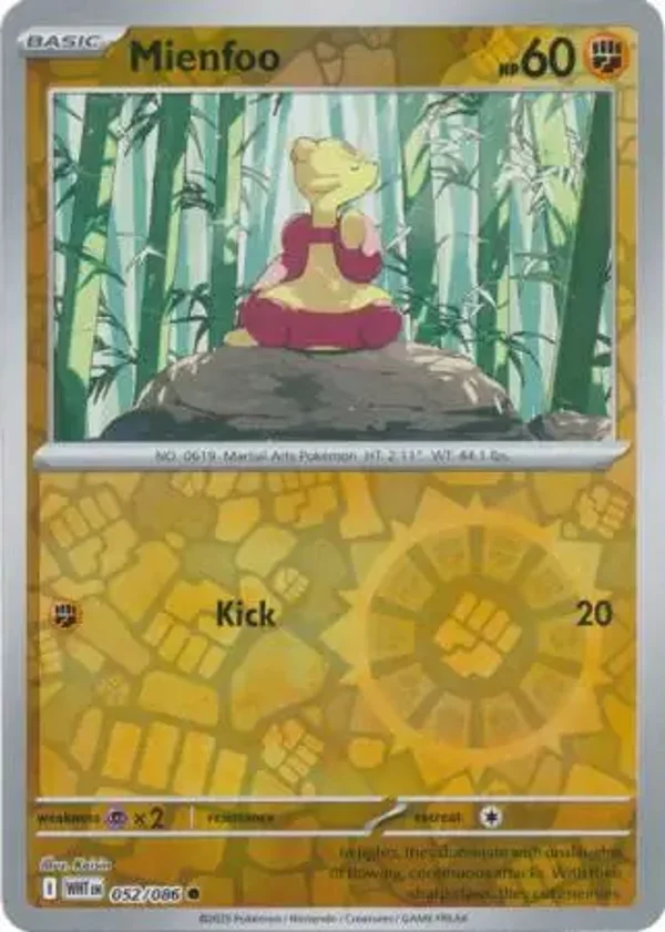 Mienfoo 052/086 Reverse Holo White Flare