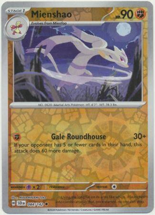 Mienshao 084/142 Reverse Holo Stellar Crown