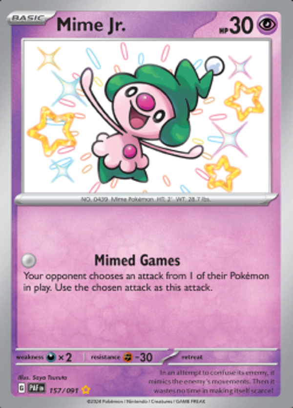 Mime jr 157/091 Paldean Fates
