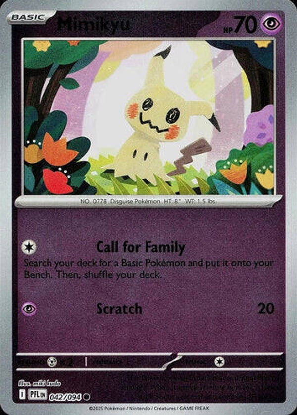 Mimikyu 042/094 Reverse Holo Phantasmal Flames