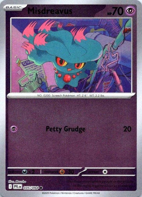 Misdreavus 035/094 Reverse Holo Phantasmal Flames