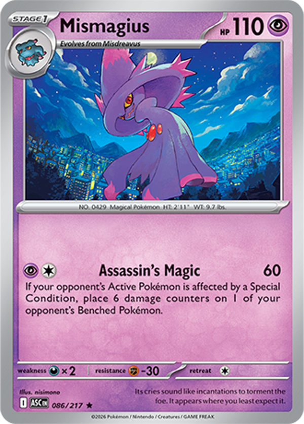 Mismagius 086/217 Ascended Heroes