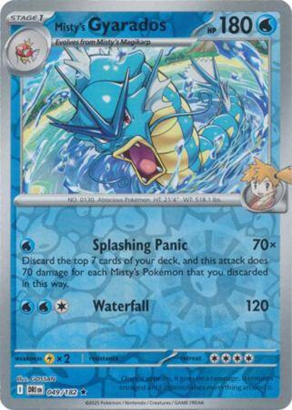 Misty's Gyarados 049/182 Reverse Holo Destined Rivals