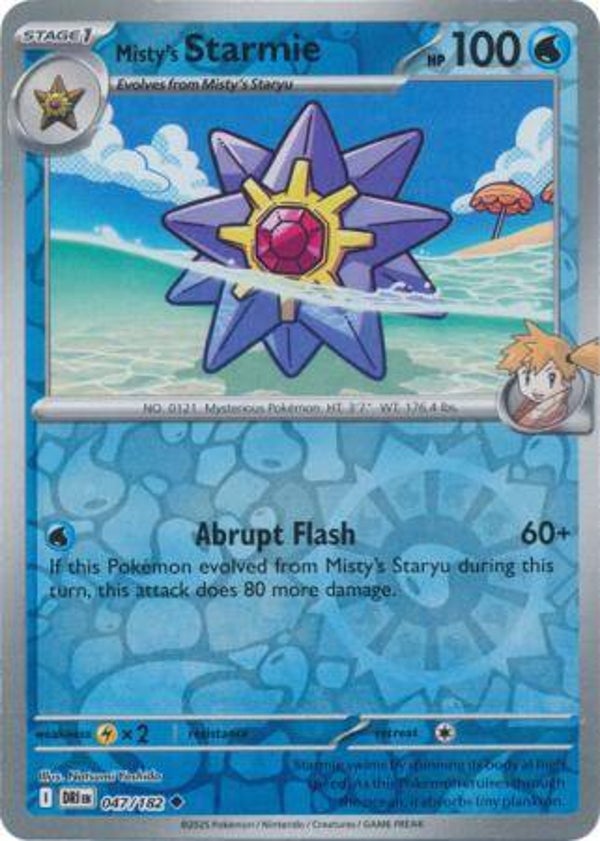Misty's Starmie 047/182 Reverse Holo Destined Rivals