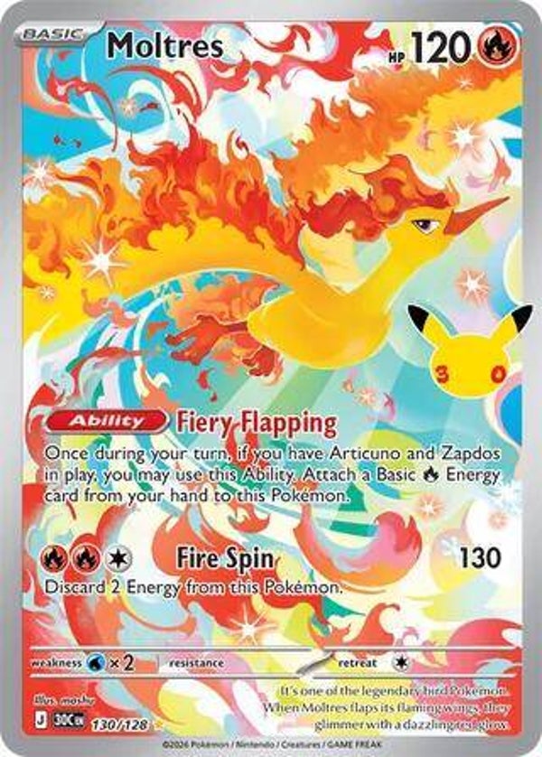 Moltres 130/128 30th Anniversary