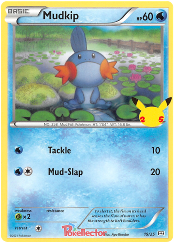 Mudkip 19/25 Promo 25TH ANNIVERSARY MC DONALD'S
