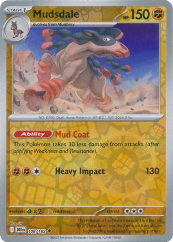 Mudsdale 108/182 Reverse Holo Destined Rivals