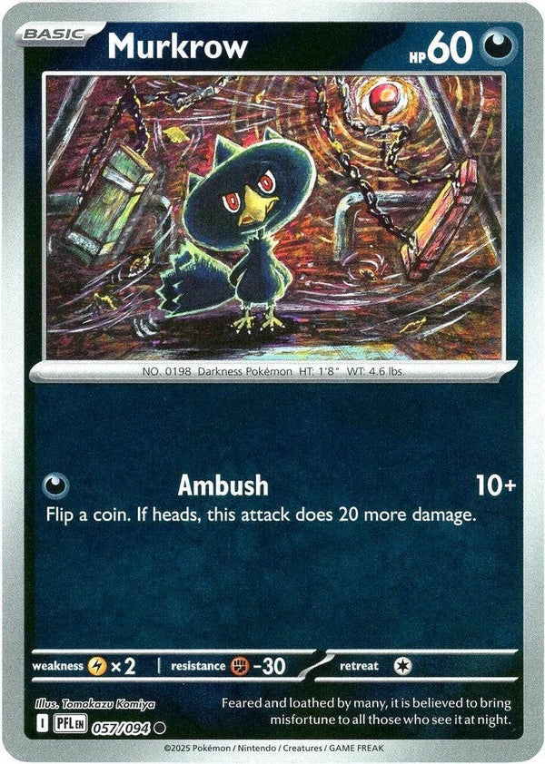 Murkrow 057/094 Reverse Holo Phantasmal Flames