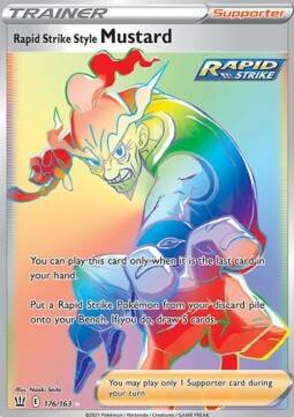 Rapid Strike Style Mustard 176/163 FULL ART Battle Styles