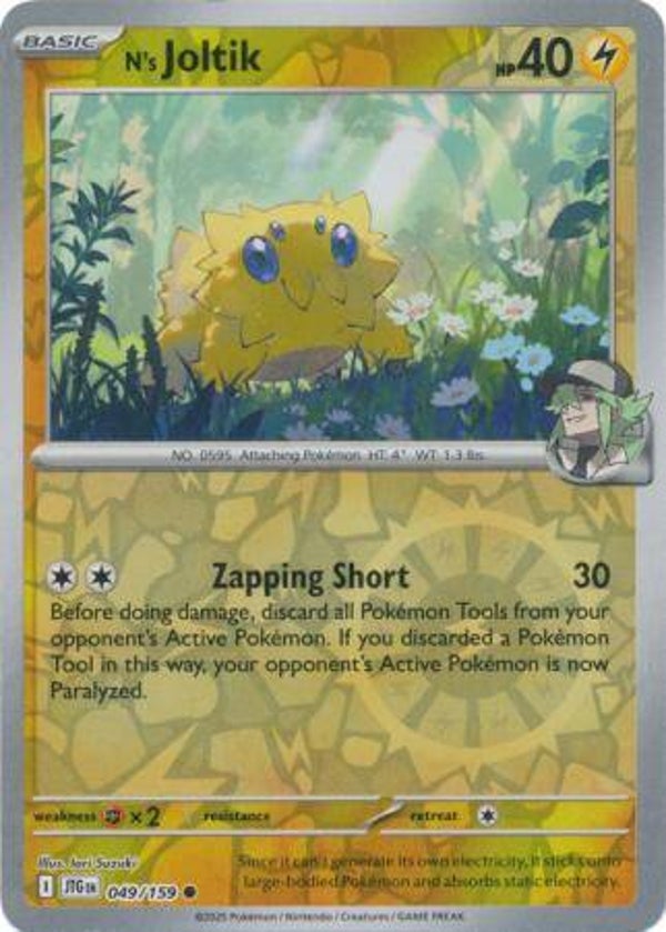 N's Joltik 049/159 Reverse Holo Journey Together