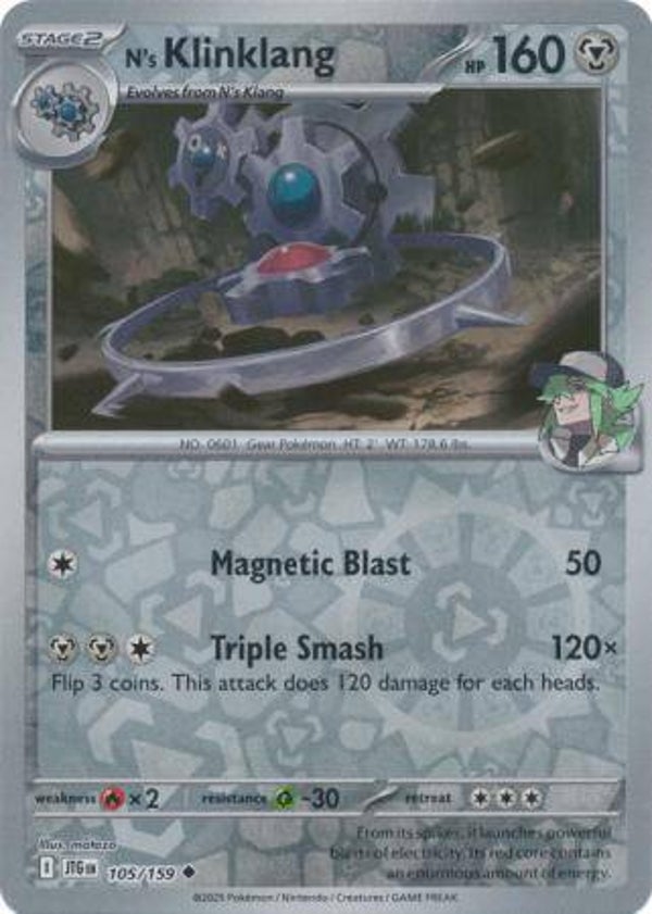 N's Klingklang 105/159 Reverse Holo Journey Together